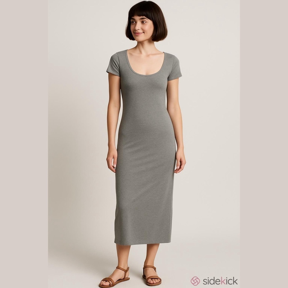 Gray Midi Dress See You Monday women XL